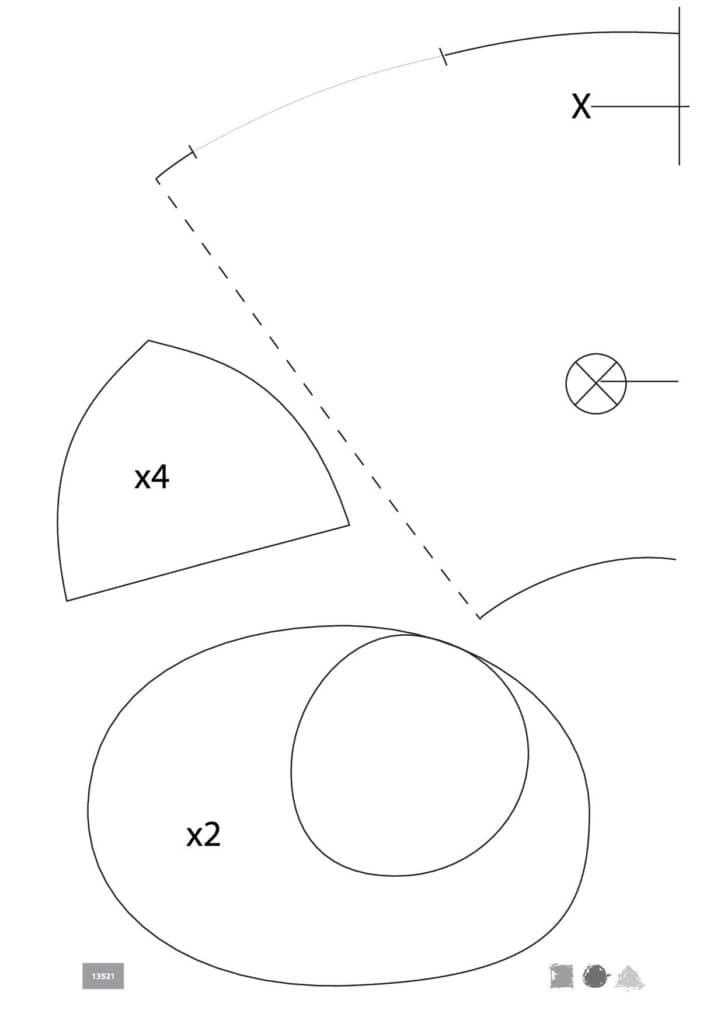 cat sewing neck pillow template1
