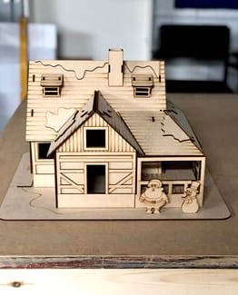 snow cabin model kit (1)