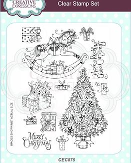 Creative Expressions Have A Rocking Good Christmas A5 Clear Stamp Set