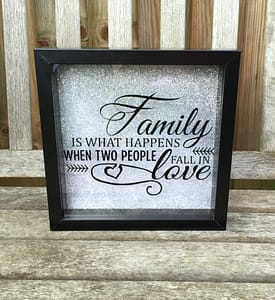 family fall in love quote frame